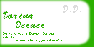 dorina derner business card